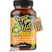 Produktbild von Peak Nutrition Multivitamin All-in-One für Kinder Vegan Kapseln 180 Stück