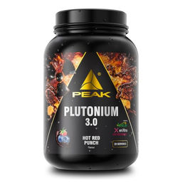 Peak Performance Plutonium 3.0 Pre Workout Booster Hot Red Punch Pulver vegan 1054 g – Bild 1 von 4