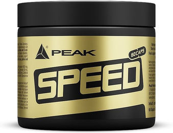 Peak Speed Pre-Workout Booster mit Koffein, Aminosäuren, Bitterorange und Panax Ginseng, 60 Kapseln – Bild 1 von 3