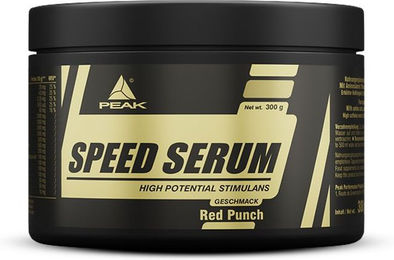 PEAK Speed Serum von Peak Performance Products - Red Punch - 300g Pulver - zuckerfrei - mit BCAAs, L-Carnitin, Panax Ginseng, Grüntee EGCG und Guarana Extrakt – Bild 1 von 3