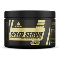 Produktbild von PEAK Speed Serum von Peak Performance Products - Red Punch - 300g Pulver - zuckerfrei - mit BCAAs, L-Carnitin, Panax Ginseng, Grüntee EGCG und Guarana Extrakt