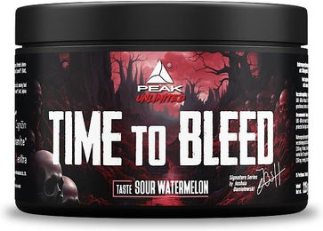 PEAK Time to Bleed Pre-Workout Pulver Sour Watermelon 225g mit Zynamite, Cognizin und enXtra – Bild 1 von 4