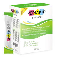 Produktbild von Pediakid Happy Bebe Dilutionspulver mit Pflanzenextrakten und Inulin, 12 Sticks, ohne Zusatzstoffe, ab der Geburt