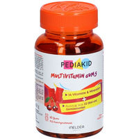 Produktbild von PEDIAKID Multivitamin-Gummis für Kinder glutenfrei laktosefrei ohne Gelatine 60 Stück