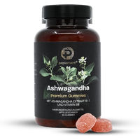 Produktbild von peplement Ashwagandha Gummies mit Vitamin B6 Apfelgeschmack vegan und zuckerfrei 60 Stück