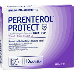 Perenterol Protect Kapseln von Medice für Erwachsene und Kinder vegetarisch und glutenfrei 10 Stück – Bild 1 von 4
