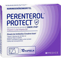 Produktbild von Perenterol Protect Kapseln von Medice für Erwachsene und Kinder vegetarisch und glutenfrei 10 Stück