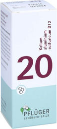 Pflüger Biochemie Nr. 20 Kalium aluminium sulfuricum D12 Globuli glutenfrei 15 g – Bild 1 von 1