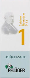 Pflüger Schüßler-Salz Nr. 1 Calcium fluoratum D12 Tabletten glutenfrei 400 Stück – Bild 1 von 1