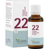 Produktbild von Pflüger Schüßler-Salz Nr. 22 Calcium carbonicum D6 Tropfen glutenfrei 30 ml