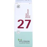 Produktbild von Pflüger Schüßler-Salz Nr. 27 Kalium bichromicum D6 Tabletten vegan glutenfrei 100 Stück