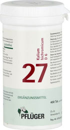 Pflüger Schüßler-Salz Nr. 27 Kalium bichromicum D6 Tabletten vegan glutenfrei 400 Stück – Bild 1 von 1