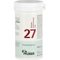 Produktbild von Pflüger Schüßler-Salz Nr. 27 Kalium bichromicum D6 Tabletten vegan glutenfrei 400 Stück