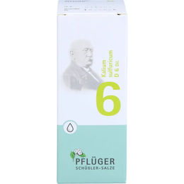 Pflüger Schüßler-Salz Nr. 6 Kalium sulfuricum D6 Tropfen glutenfrei 100 ml – Bild 1 von 1