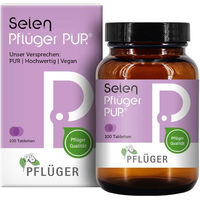 Produktbild von Pflüger PUR Selen Natriumselenit 100 mg Tabletten vegan glutenfrei laktosefrei ohne Zusatzstoffe