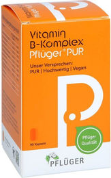 Pflüger PUR Vitamin B Komplex Kapseln vegan glutenfrei laktosefrei 90 Stück – Bild 1 von 4