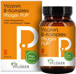Pflüger PUR Vitamin B Komplex Kapseln vegan glutenfrei laktosefrei für Schwangere und Stillende – Bild 1 von 1