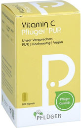 Pflüger Vitamin C Ascorbinsäure 250 mg Kapseln 120 Stück vegan glutenfrei laktosefrei ohne Zusatzstoffe – Bild 1 von 3