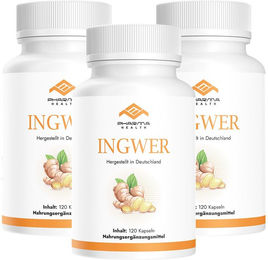Pharma Health Ingwer Kapseln 120 Stück mit 1200 mg Tagesdosis – Bild 1 von 3