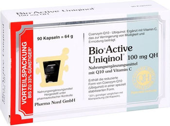 Pharma Nord Bio Active Uniqinol 100 mg Ubiquinol Kapseln 90 Stück glutenfrei laktosefrei – Bild 1 von 1