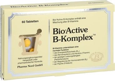 Pharma Nord Bioactive B-Komplex Tabletten für Erwachsene 60 Stück – Bild 1 von 1