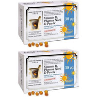 Produktbild von Pharma Nord D-Pearls Vitamin D3 38 µg Kapseln glutenfrei und laktosefrei 120 Stück
