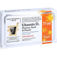 Produktbild von Pharma Nord D-Pearls Vitamin D3 75 µg Kapseln 120 Stück