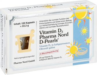 Pharma Nord Vitamin D3 Kapseln 800 IE für Senioren 120 Kapseln – Bild 1 von 1