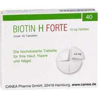 Produktbild von Pharma Peter Biotin H forte 10 mg Tabletten 40 Stück laktosehaltig
