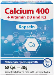 Pharma Peter Calcium Carbonat Kapseln 400 mg 60 Stück – Bild 1 von 2