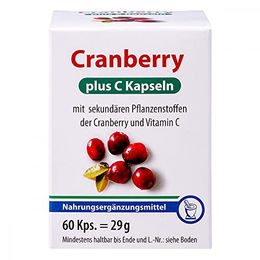 Pharma Peter Cranberry mit Vitamin C Kapseln pflanzlicher Ursprung 60 Kapseln – Bild 1 von 3