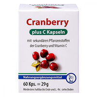 Produktbild von Pharma Peter Cranberry mit Vitamin C Kapseln pflanzlicher Ursprung 60 Kapseln