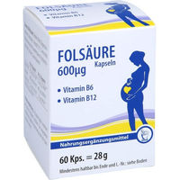 Produktbild von Pharma Peter Folsäure Kapseln für Schwangere und Stillende 60 Stück