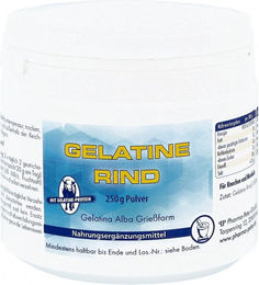 Pharma Peter Gelatine Rind Pulver ohne Zusatzstoffe 250 g – Bild 1 von 1