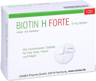 Pharma Peter GmbH Biotin H forte 10 mg Tabletten 120 Stück – Bild 1 von 1