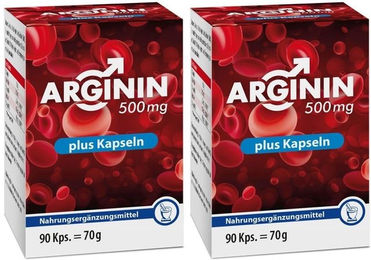 Pharma-Peter GmbH L-Arginin 500 mg Kapseln 180 Stück – Bild 1 von 1