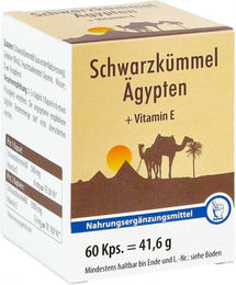 Pharma Peter GmbH Schwarzkümmelöl aus Ägypten mit Vitamin E Kapseln 60 Stück – Bild 1 von 1
