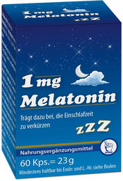 Pharma Peter Melatonin 1 mg Kapseln 60 Stück – Bild 1 von 2