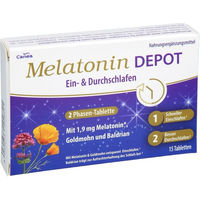 Produktbild von Pharma Peter Melatonin Depot Ein- und Durchschlaf-Tabletten 15 Stück