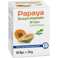 Produktbild von Pharma Peter Papain Papaya Enzym Kapseln 60 Stück