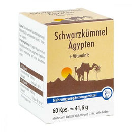 Pharma Peter Schwarzkümmelöl mit Vitamin E Kapseln, 60 Stück – Bild 1 von 1