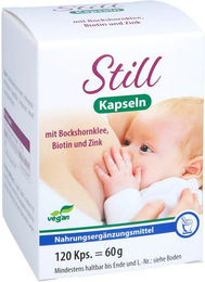 Pharma Peter Still-Kapseln mit Bockshornklee, Biotin und Zink, vegan, 120 Kapseln für Schwangere und Stillende – Bild 1 von 2