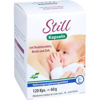 Produktbild von Pharma Peter Still-Kapseln mit Bockshornklee, Biotin und Zink, vegan, 120 Kapseln für Schwangere und Stillende