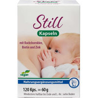 Produktbild von Pharma Peter Still-Kapseln mit Bockshornklee, Biotin und Zink vegan für Schwangere und Stillende