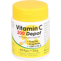 Produktbild von Pharma Peter Vitamin C 300 Depot mit Zink, Histidin und Vitamin D Kapseln 60 Stück