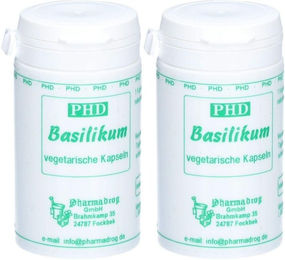 Pharmadrog Basilikum Vegi Kapseln 150 mg vegan vegetarisch glutenfrei laktosefrei zuckerfrei 60 Stück – Bild 1 von 1