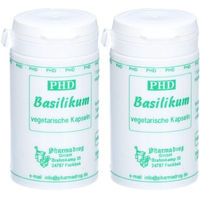 Produktbild von Pharmadrog Basilikum Vegi Kapseln 150 mg vegan vegetarisch glutenfrei laktosefrei zuckerfrei 60 Stück