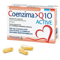 Produktbild von Pharmalife Research Coenzym Q10 Aktiv Ubiquinon 200 mg Kapseln 45 Stück glutenfrei und laktosefrei