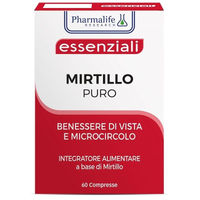 Produktbild von Pharmalife Research Mirtillo Puro Heidelbeer-Tabletten glutenfrei und laktosefrei 60 Stück