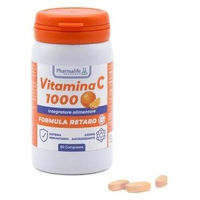 Produktbild von Pharmalife Research Vitamin C 1000 mit Ascorbinsäure Tabletten 60 Stück glutenfrei und laktosefrei
